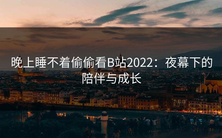 晚上睡不着偷偷看B站2022:夜幕下的陪伴与成长 晚上睡不着偷偷看B站2022:夜幕下的陪伴与成长