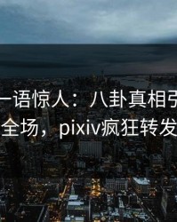 主持人一语惊人：八卦真相引发引爆全场，pixiv疯狂转发