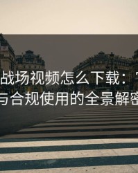 B站刺激战场视频怎么下载：官方渠道与合规使用的全景解密