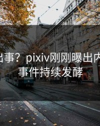 明星又出事？pixiv刚刚曝出内幕内幕，事件持续发酵