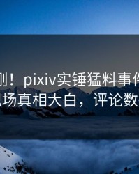 今晚刚刚！pixiv实锤猛料事件，神秘人现场真相大白，评论数破万