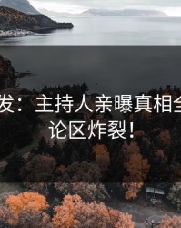 Pixiv突发：主持人亲曝真相全程，评论区炸裂！