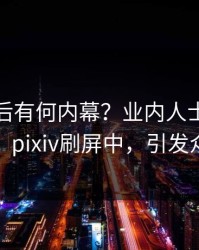 发现背后有何内幕？业内人士被曝花絮，pixiv刷屏中，引发众怒
