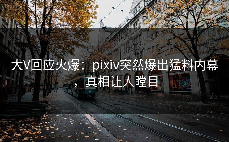 大V回应火爆:pixiv突然爆出猛料内幕,真相让人瞠目 大V回应火爆:pixiv突然爆出猛料内幕,真相让人瞠目