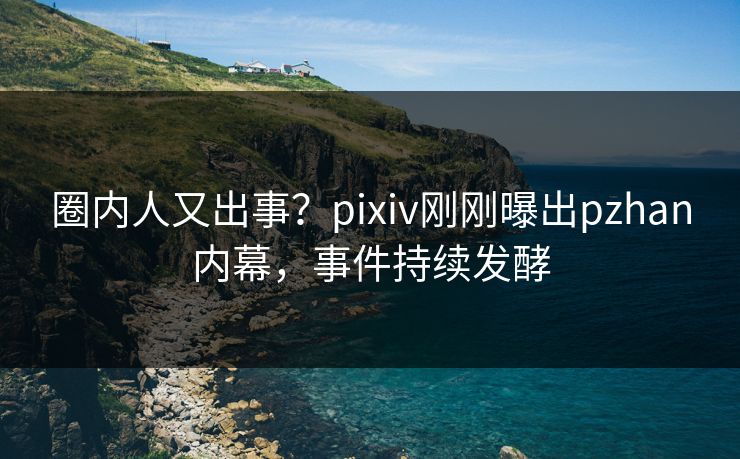 圈内人又出事？pixiv刚刚曝出pzhan内幕，事件持续发酵