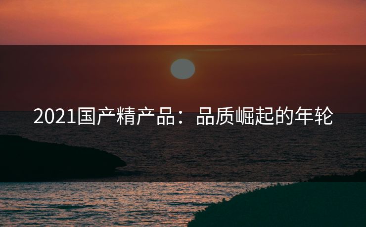 2021国产精产品:品质崛起的年轮 2021国产精产品:品质崛起的年轮